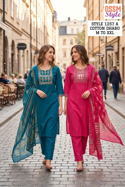 Ossm style 1257 A wholesale kurtis from jaipur